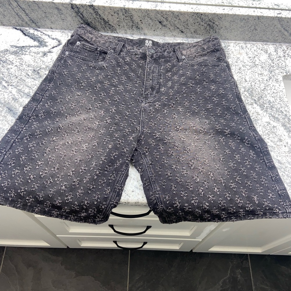 Givenchy Black Jean Shorts
